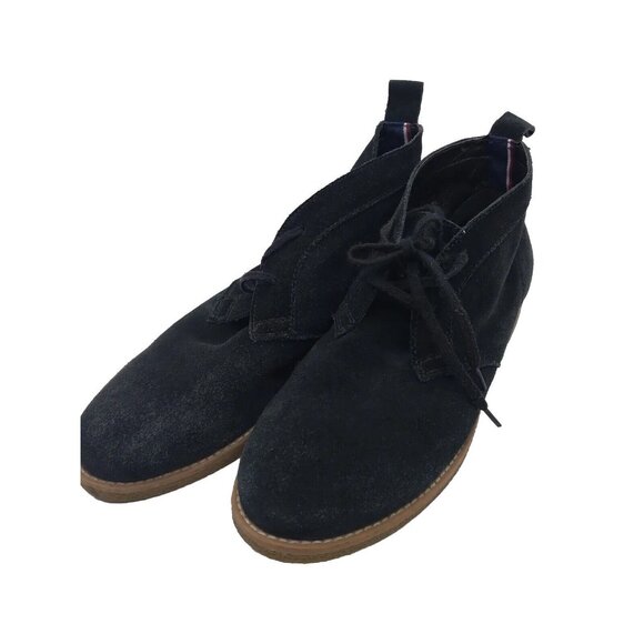Tommy Hilfiger Blaze Black Suede Chukka Boots Womens Size US 10 M READ - Picture 6 of 16